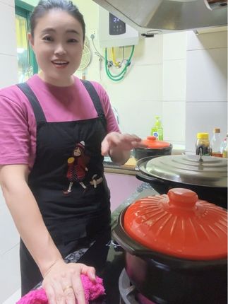 康舒耐热陶瓷砂锅炖锅耐高温煮粥煲汤炖菜焖家用明火沙锅两只套装