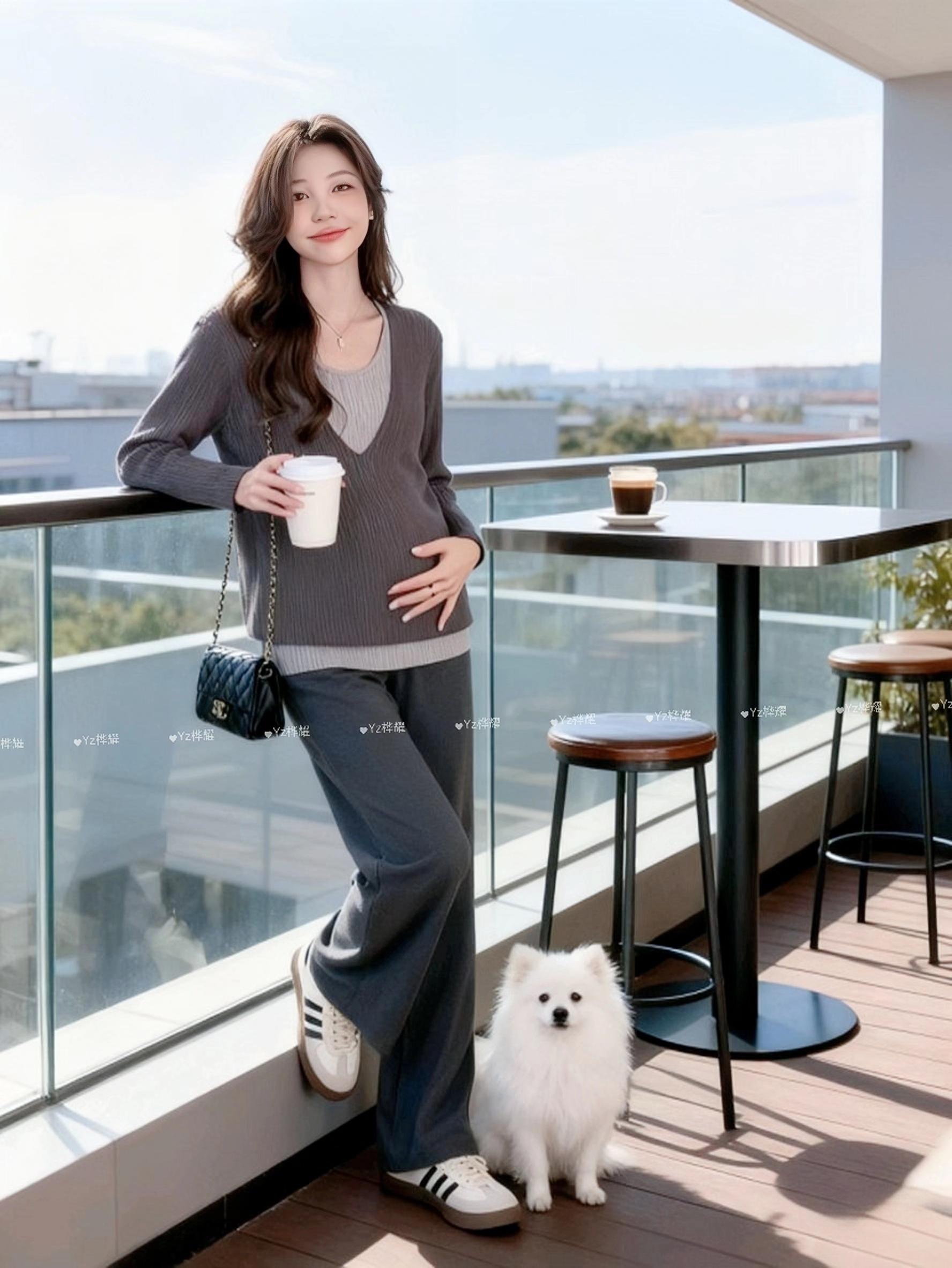 #优雅气质 #气质范 #最美孕妇 #秋季不露腿穿搭 #记录真实生活