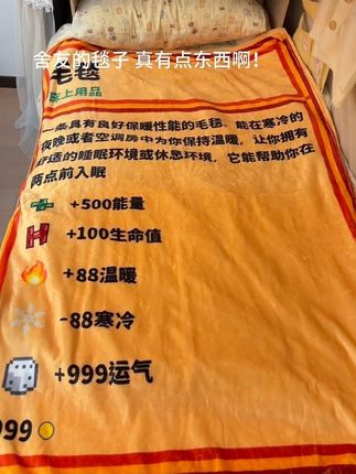 入秋了第一条毛毯也拥有了#床上用品 #床品 #能量守恒