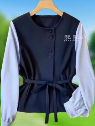 大码假两件长袖。#哇塞太好看了 #大码女装#遮肉显瘦