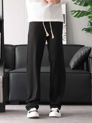 简约又舒适的直筒休闲裤#潮流穿搭 #柔软亲肤 #ootd穿搭 #早秋穿搭 #搭配早秋