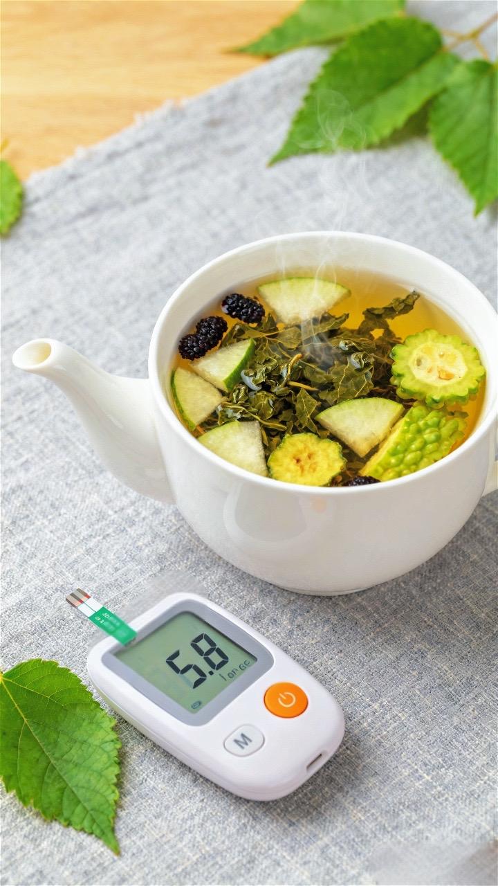 《桑叶双瓜茶;自然的健康馈赠》桑叶双瓜茶,乃大自然的养生妙品。它以桑叶、冬瓜干、苦瓜干精心配比而成。热水入壶,茶香四溢。轻嗅,芬芳交织。浅尝,桑叶淡雅、冬瓜清甜、苦瓜清苦交融,滋味独特。这不仅是茶,更是健康享受。 于品味间,领路养生之趣,感受自然馈赠,让身心在茶香中舒缓。#喝养生茶#桑叶双瓜茶#桑叶茶好处多多#苦瓜桑叶冬瓜茶#冬瓜桑叶苦瓜茶