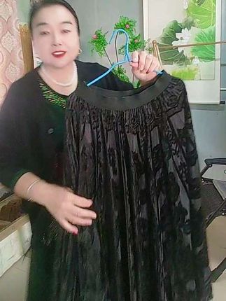【十米大摆-双层两面穿】半身裙春秋冬女2025中长款丝绒丝缎百褶裙@抖音小助手 @DOU+上热门 @欢心好物