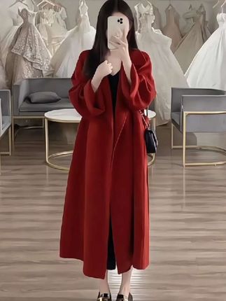 #中长款外套 #女士中长款外套 #中长款大衣外套