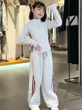 #女童套装秋冬季儿装运动套装#中大童洋气休闲卫裤两件套#女童秋季运动套装#女中大童洋气套装#女童套装