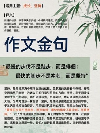 把金句写进作文,那就是闪光点#初中作文 #作文素材 #作文金句 #写作技巧