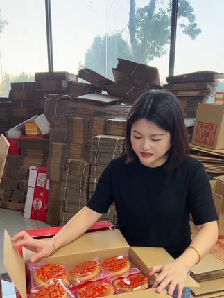 包装喜庆好寓意的海盐蛋糕,口感松软早餐点心必备#强烈推荐 #好物推荐分享 #口感非常好