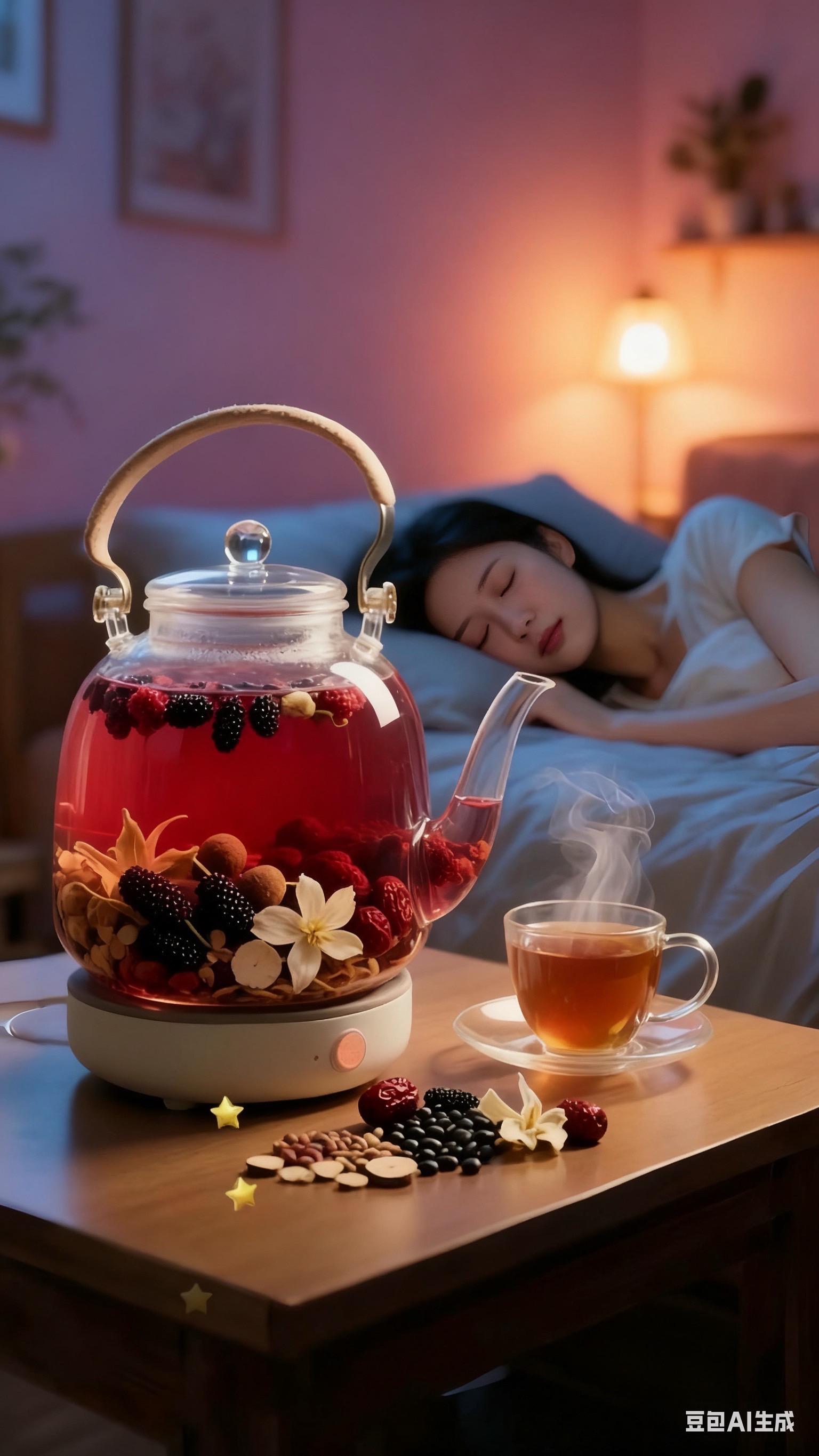 配料表有:酸枣仁、茯苓、百合、桑葚、大枣、大麦、甘草等;材料洗一遍后加入500毫升的清水煮上三十分钟,平时比较忙或者嫌麻烦的左下角有免煮茶包,独立包装,干净卫生,每次取一小包开水冲泡五分钟即可,方便又简单~ #酸枣仁百合茯苓茶#喝出好气色 #养生茶 #亲测分享 #滋补养