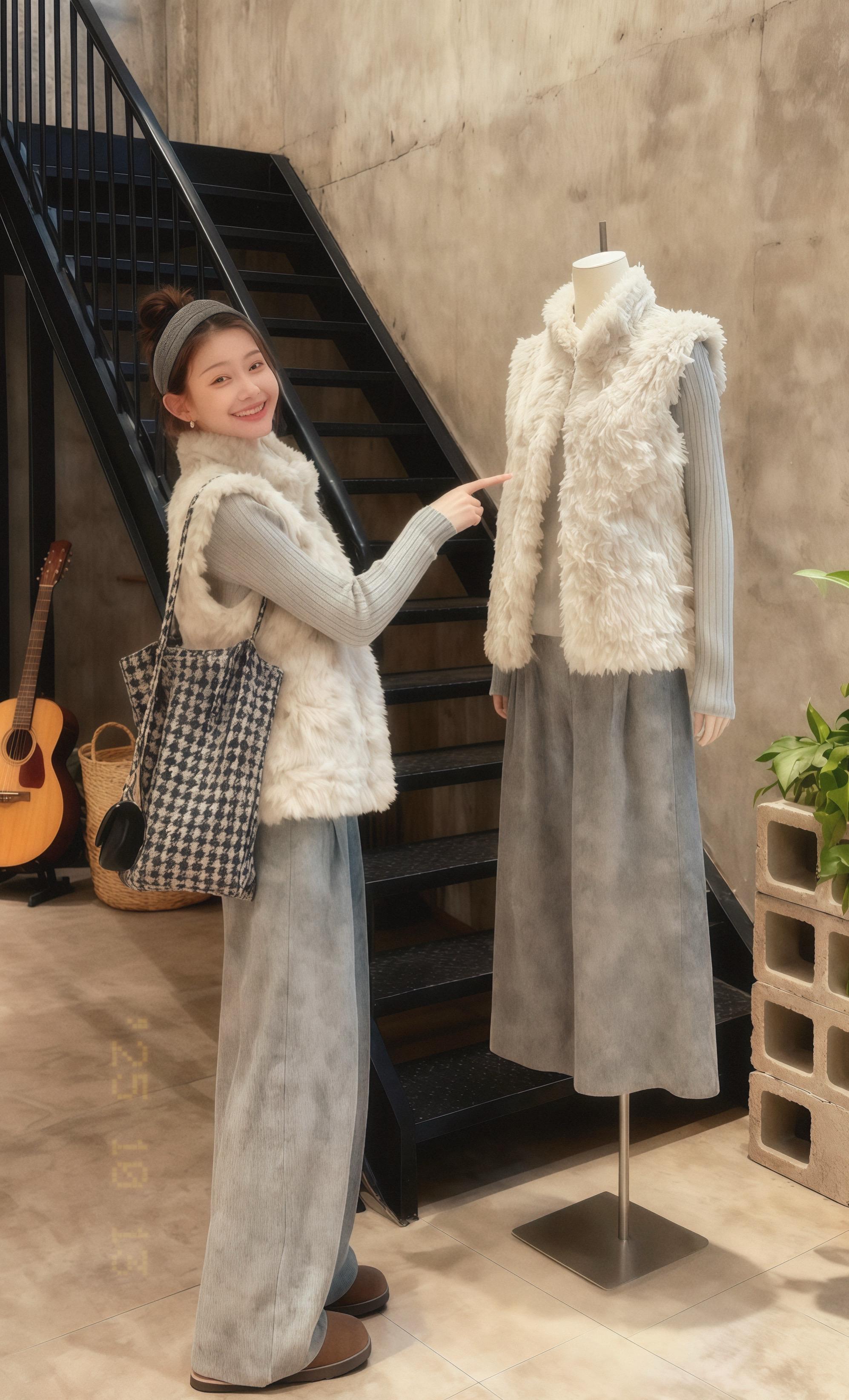 #韩系穿搭#温柔风穿搭 #马甲#气质这一块拿捏死死的#慵懒风穿搭