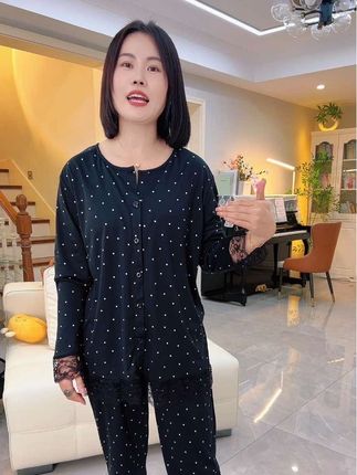 #浪莎 #带胸垫睡衣 #家居服套装 #睡衣家居服 #在家也要美美哒