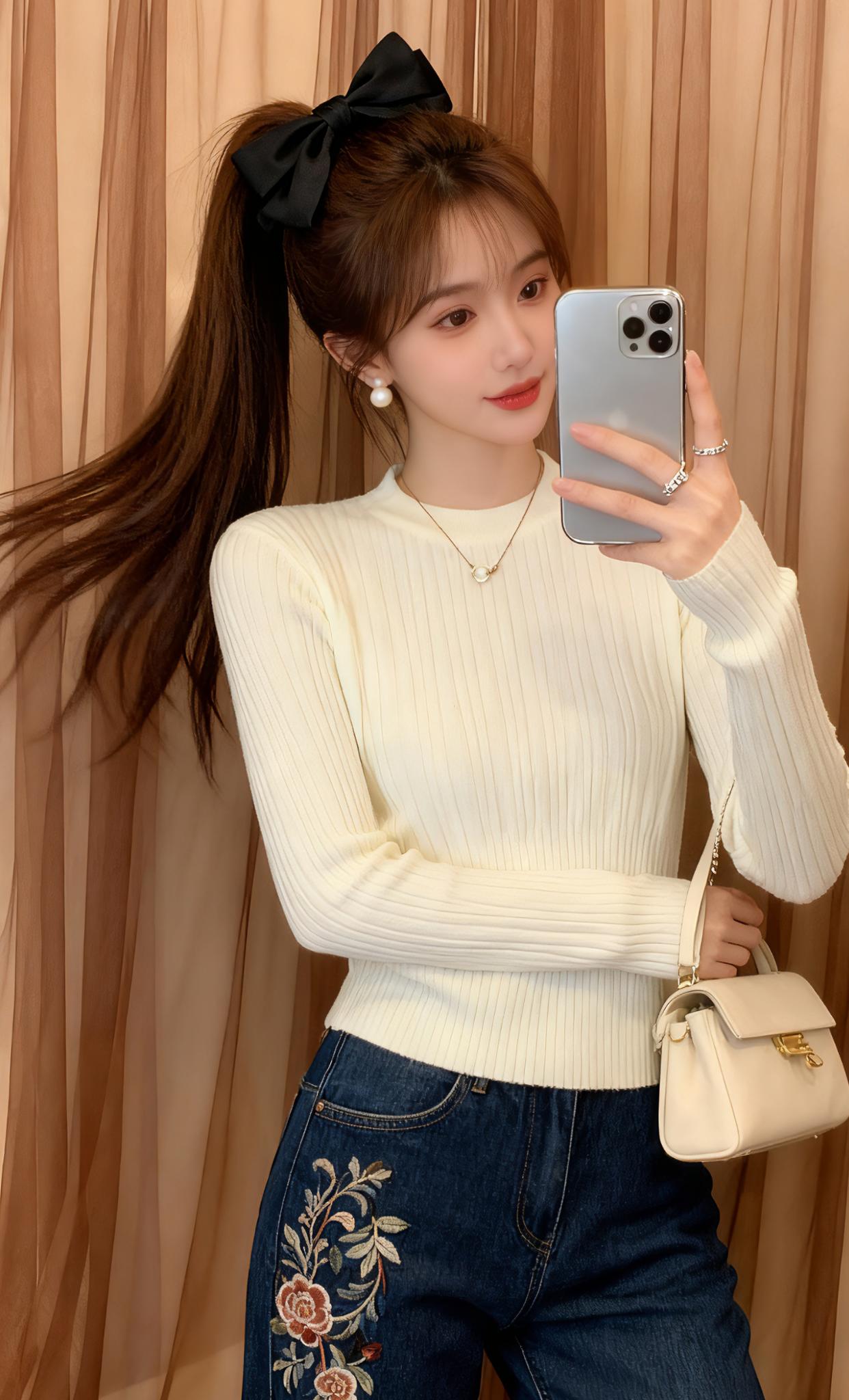 #解锁秋季一周色彩灵感穿搭#肉肉女孩的秋冬通勤穿搭 #秋冬基础款打底合集 #早秋各式各样的评价上衣分享#早秋穿搭显贵法则