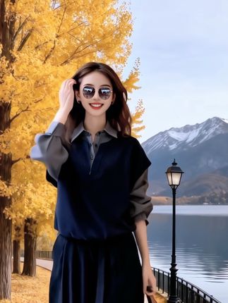 #时尚减龄穿搭 #服装穿搭 #女款休闲服 #时尚休闲套装 #减龄显瘦穿搭