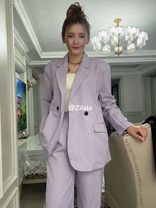 西服套装三种颜色任你选#穿搭穿搭 #女装 #秋冬穿搭 #套装穿搭