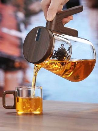 全玻璃内胆磁吸飘逸杯,无杆一键过滤泡茶壶,茶水分离家用耐热冲茶器#磁吸飘逸杯#泡茶壶#茶水分离杯#高硼硅玻璃#匠心制作@DOU+上热门 @巨量千川