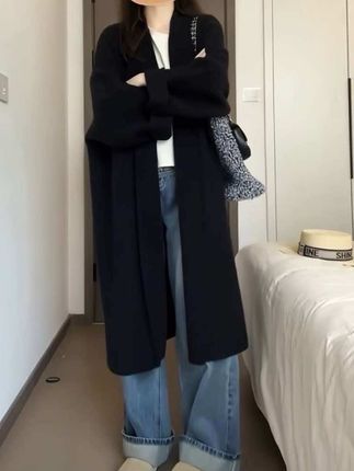 松弛慵懒感的大开衫来了,显瘦百搭又好看,200斤也能穿#微胖女生 #大码女装 #显瘦穿搭 #这么穿显瘦20斤 #秋冬穿搭