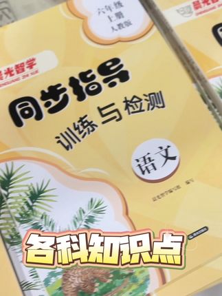 同步指导训练与检测 小学语文数学英语全科目覆盖。有了它,学习变得有条不紊,孩子学习更轻松!#云南小学教辅 #小学作业设计 #同步训练 #同步练习