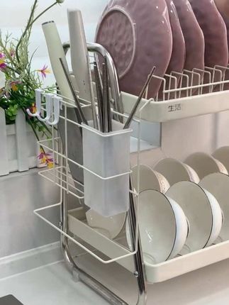 #碗碟收纳架#沥水架#厨房家用多功能置物架 放碗盘筷勺架碗柜#结实耐用 #干净卫生