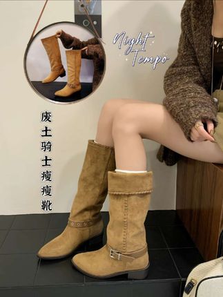 #上热门 #女鞋 #瘦瘦靴 #骑士靴 #爆款热卖中