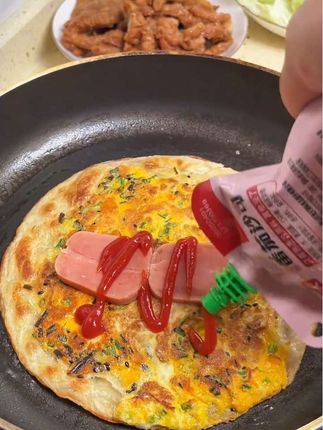 大人小孩都爱吃的手抓饼,方便又好吃#妈呀太香了 #手抓饼 #早餐饼 #好吃到停不下来 #大人孩子都爱吃
