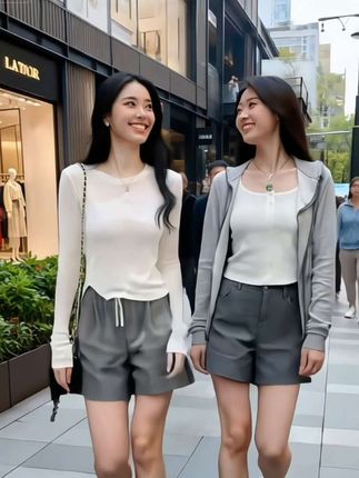 白色开叉短款T恤衫不规则女秋季圆领长袖时尚设计感内搭打底上衣 便宜但面料软糯扎实,版型非常显瘦#ootd穿搭#谁穿谁好看#便宜又好穿#正肩t恤#打底衫@抖音小助手