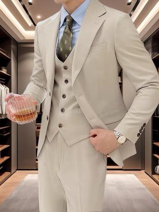 #意式西服套装男 #高级感穿搭 #商务休闲 #职业装 #结婚新郎西服