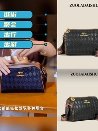 2025新款爆款女士包袋鼠包包时尚百搭小众潮流印花波士顿单肩肩包#单肩包 #女士包 #袋鼠包包 #包包推荐 #爆款热卖中