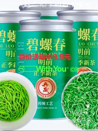 浓香碧螺春茶叶2025新茶绿茶高山毛尖正宗明前嫩芽自己喝散茶精选