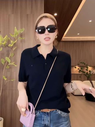 #高级感穿搭 #polo衫 #气质穿搭 #洋气减龄 #通勤搭配