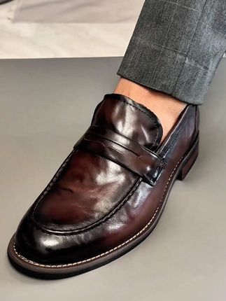#只做高品质 #简约大气 #男士真皮鞋头层牛皮