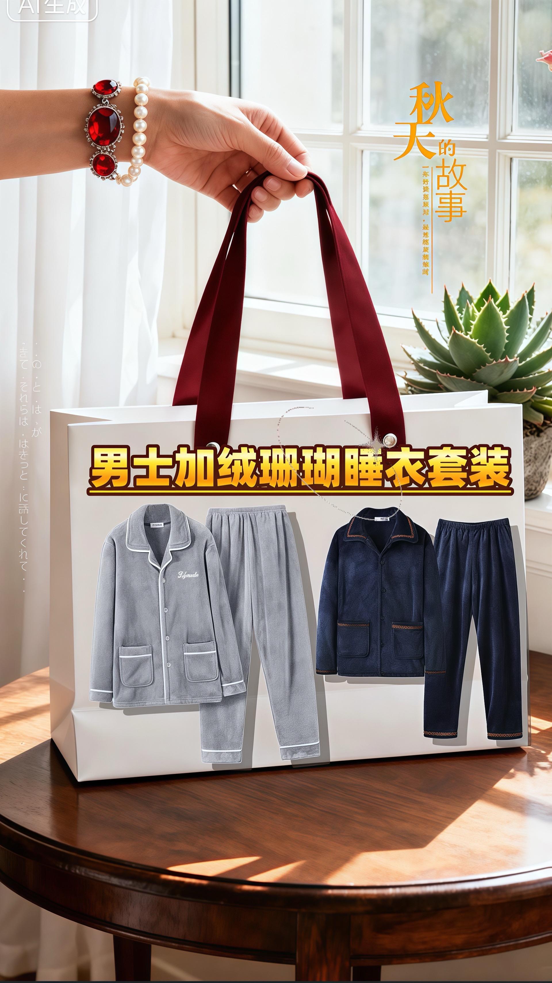 加厚加绒睡衣 男士冬日温暖守护。天冷别硬扛!这款男士珊瑚绒睡衣套装太绝了!加厚法兰绒面料,摸起来软乎乎像抱云朵,长袖长裤设计防风锁温,零下几度穿也不冷。宽松版型不勒身,居家活动超自在,做工精细不跑绒。从内到外的温暖,早上起床再也不怕冻得缩被窝!颜值在线,多色可选,给自己或老公囤一套,这个冬天暖到心坎里,闭眼入不踩雷!#男士穿搭分享 #冬季穿搭 #今日推荐 #当季爆款 #必备好物