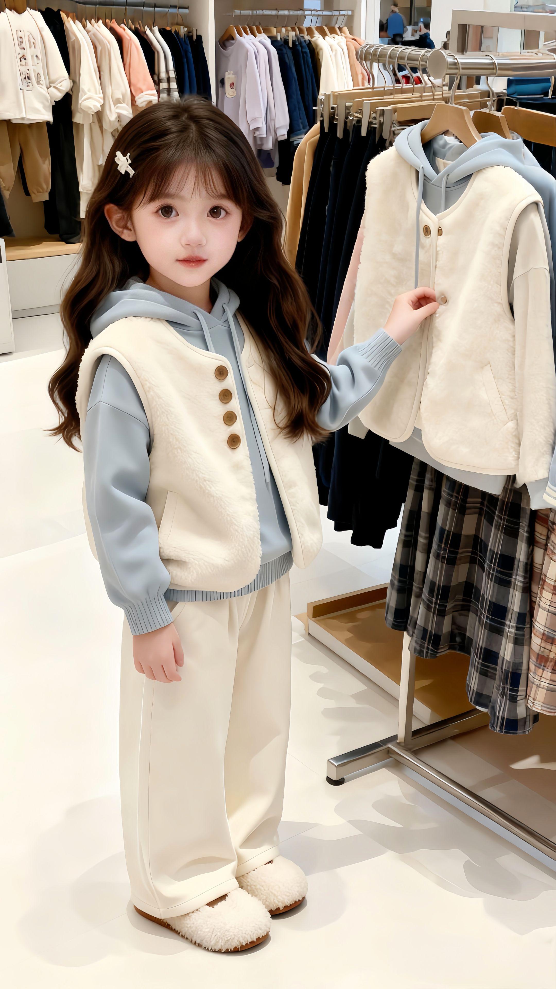 ##生女儿就要这样穿#高品质童装#马甲套装#天冷了记得穿毛绒绒@抖加🔥上热门🔥dou+🔥热点宝