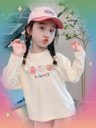 2025女童春秋长袖T恤,洋气新款上线,百搭潮范显灵动,舒适又时髦,萌娃穿搭超吸睛~#生女儿就是用来打扮的 #这也太好看了 #高品质童装 #甜美穿搭 #生女儿就要这样穿