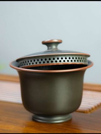 #免茶漏不烫手专业盖碗 #手抓壶 #纯手工陶瓷茶具 #复古中式茶具