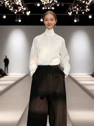 新中式国风立领长袖衬衫 女2025秋季新款简约时尚通勤宽松百搭衬衣#时尚穿搭 #高级感穿搭 #优雅知性 #女性职场穿搭 #穿出自己的风格 @DOU+小助手