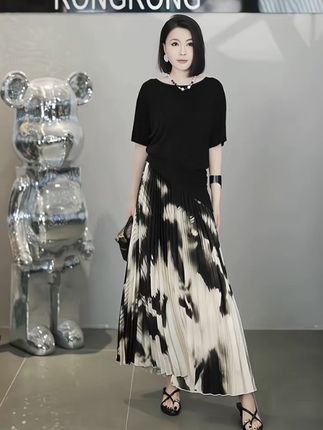 大码时尚套装裙女2025胖mm流行欧货气质漂亮女神范夏装搭配一整套#面料柔软舒适#时尚百搭#遮肉显瘦 #谁穿谁好看#简约时尚套装
