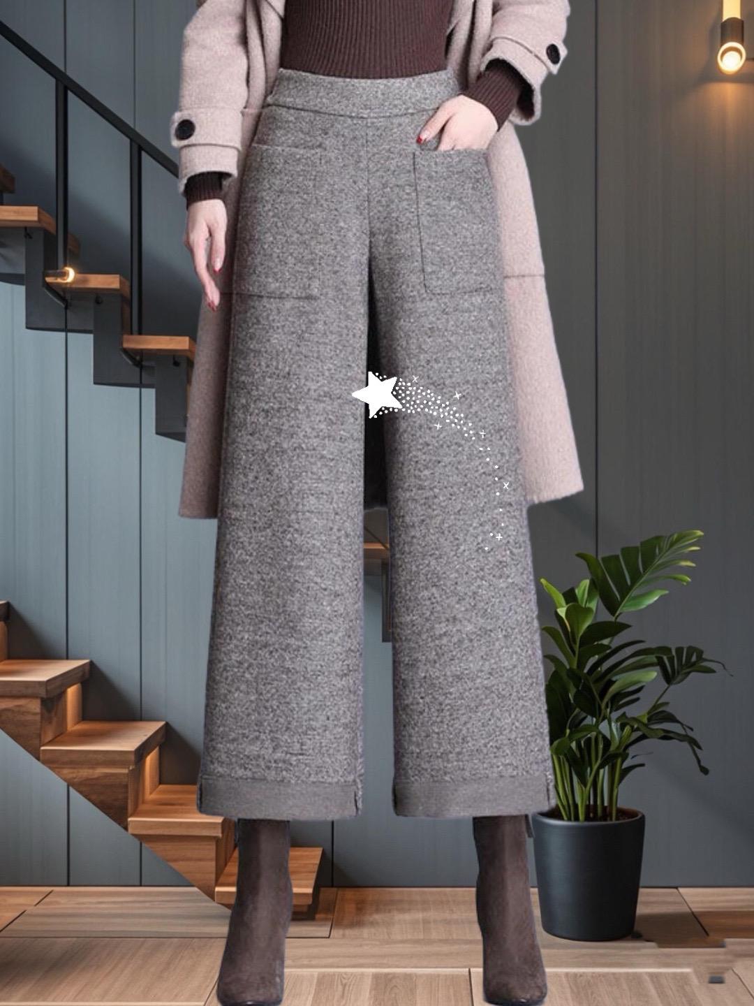 #面料柔软舒适 #显高显瘦 #简约大气 #ootd穿搭分享 #百搭阔腿裤 @DOU+上热门