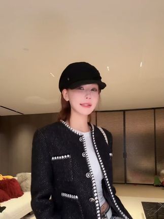 撞色小香风外套高级感粗花呢短外套#小香 #穿搭 #抗冻穿搭