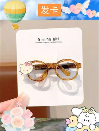 儿童kt猫眼镜碎发夹可爱卡通小女孩发卡女童侧边刘海夹女宝宝发 #好物推荐 #高级感 #饰品搭配 #轻奢高级 #发卡