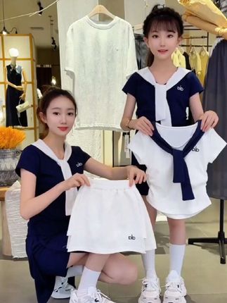 #潮童穿搭#高品质童装#女童套装#亲子装#童装