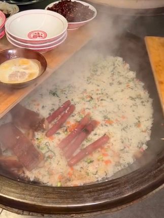 藏在合肥路边的大锅咸肉菜饭!真的好香好好吃! #街边小吃 #合肥美食#寻味烟火气