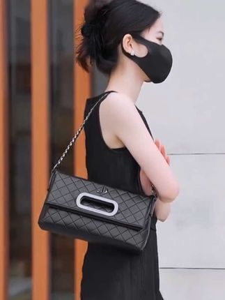 时尚折叠手提包单肩链条斜挎菱格托特包#折叠手提包 #单肩斜挎包 #链条包 #托特包 #美包分享