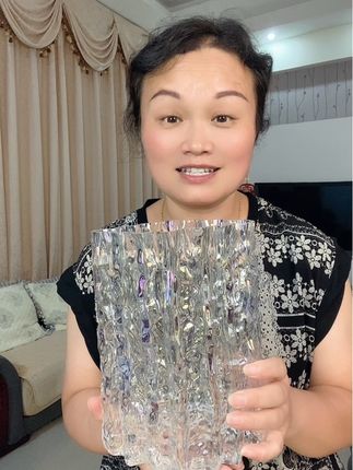 高级感花瓶家用高颜值大口径冰川插花花瓶敞口透明网红桌面摆件#花瓶#玻璃花瓶#花瓶插花#美观实用 #超便宜超划算