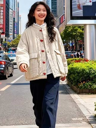 棉服外套 #气质女神穿搭#时尚穿搭#街头穿搭#高级感穿搭#魅力女人 @巨量千川