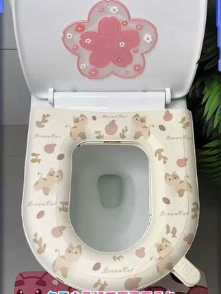 #创作灵感 防水加厚马桶坐垫,家用通用手提坐便垫 #防水加厚马桶坐垫 #四季通用