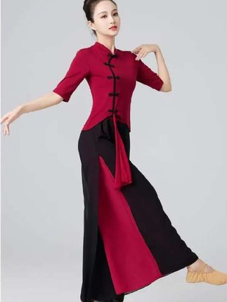 #舞蹈让我快乐 #优雅形体 #优雅气质#雪纺舞蹈练功服#广场舞服套装