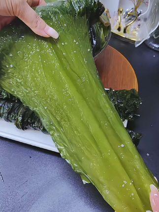 鲜海带的口感更加的脆嫩好吃,炖肉煲汤凉拌都可以,用来包饭包也很美味!#海带 #鲜海带 #盐渍海带