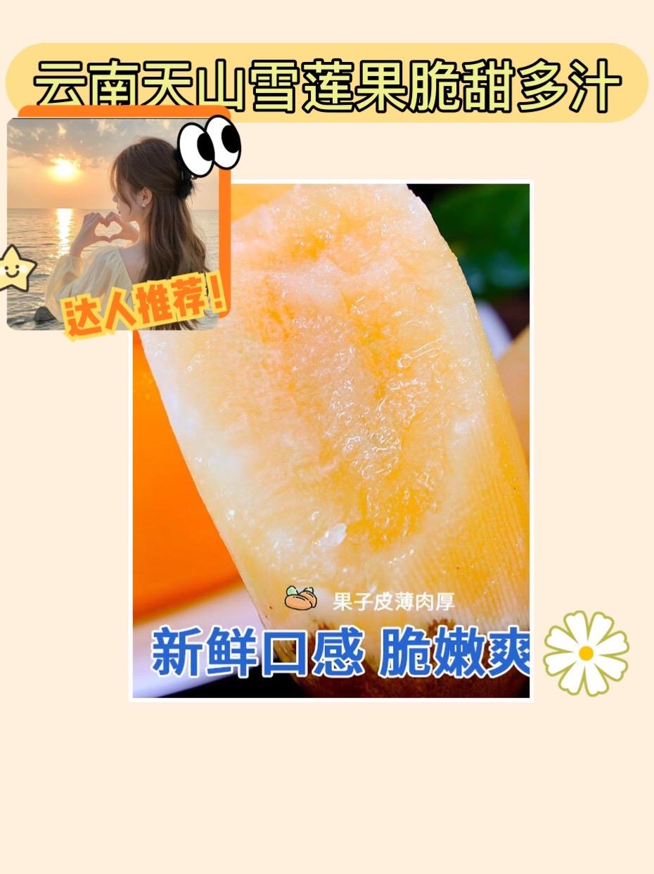 雪莲果来啦!超脆多汁🍈✨。云南天山雪莲果来啦!这款低糖的脆甜水果,鲜美多汁,让你一口停不下来!每一口都带着自然的清甜,仿佛置身于云南的阳光下。黄心的细腻口感,绝对是夏季必备的清凉享受!新鲜应季,现挖直发包邮,轻松让你在家也能品尝到大自然的馈赠,快来抢购吧!