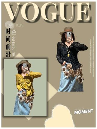 YDFSTUDIO小众【浪漫迷离】欧货早秋重工丝绒烧花设计时尚V领上衣