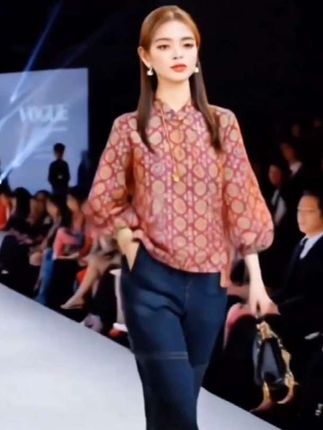 新中式宋锦唐装衬衫七分柚人丝提花衬衣女2025中秋早秋款国风盘扣上衣#洋气减龄#上身效果杠杠滴#简约大气#谁穿谁好看#