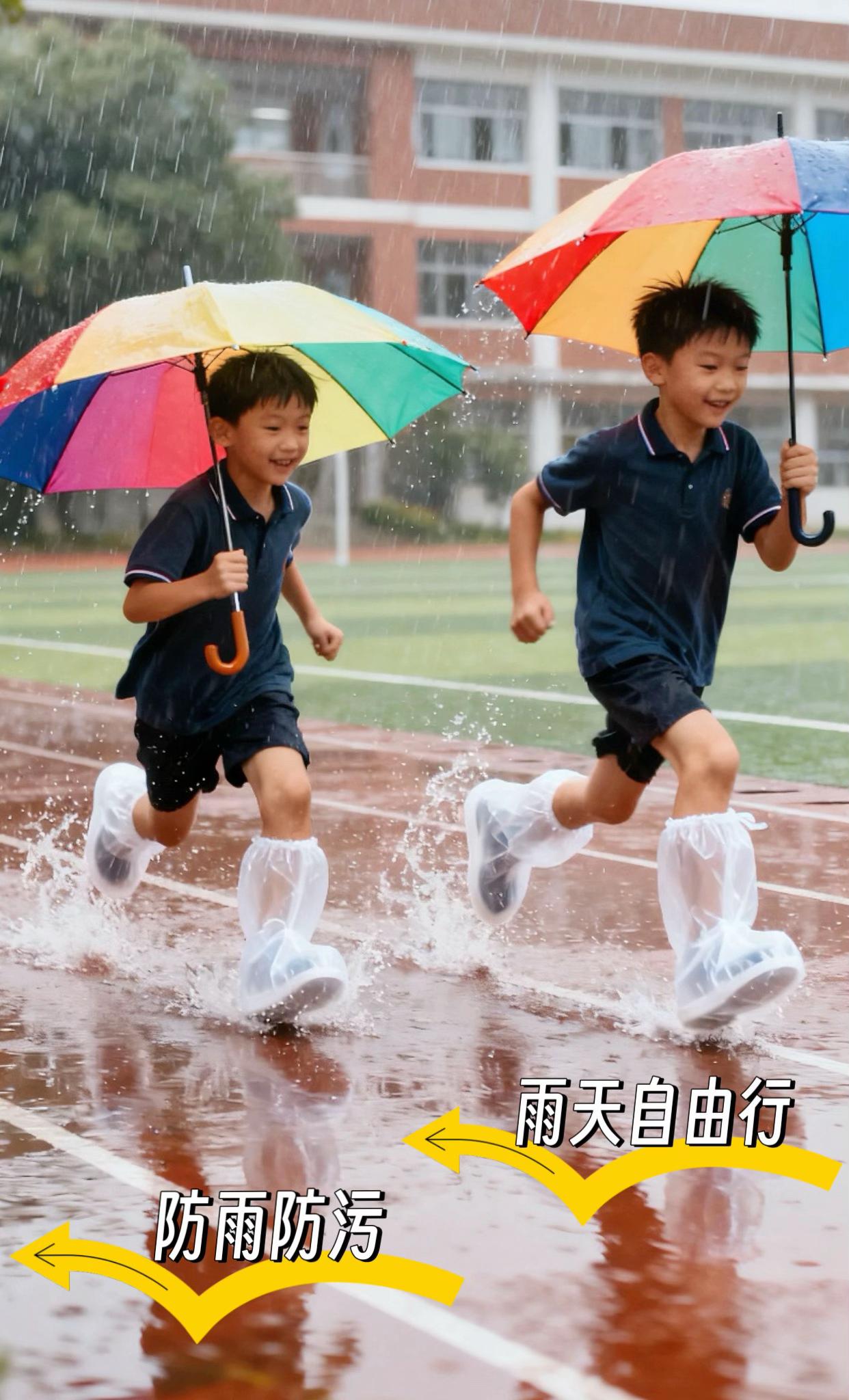 开学遇雨天别慌!宝妈直接给娃书包塞这个一次性雨鞋套——加厚防水不渗水,孩子再也不用裹湿鞋上课。独立小包装不占地,弹力圈防滑还能全家穿,雨天上下学、出门都省心~#开学季 #开学必备 #雨天踩水 #防水鞋套 #防水雨鞋 @抖加🔥上热门🔥dou+🔥热点宝